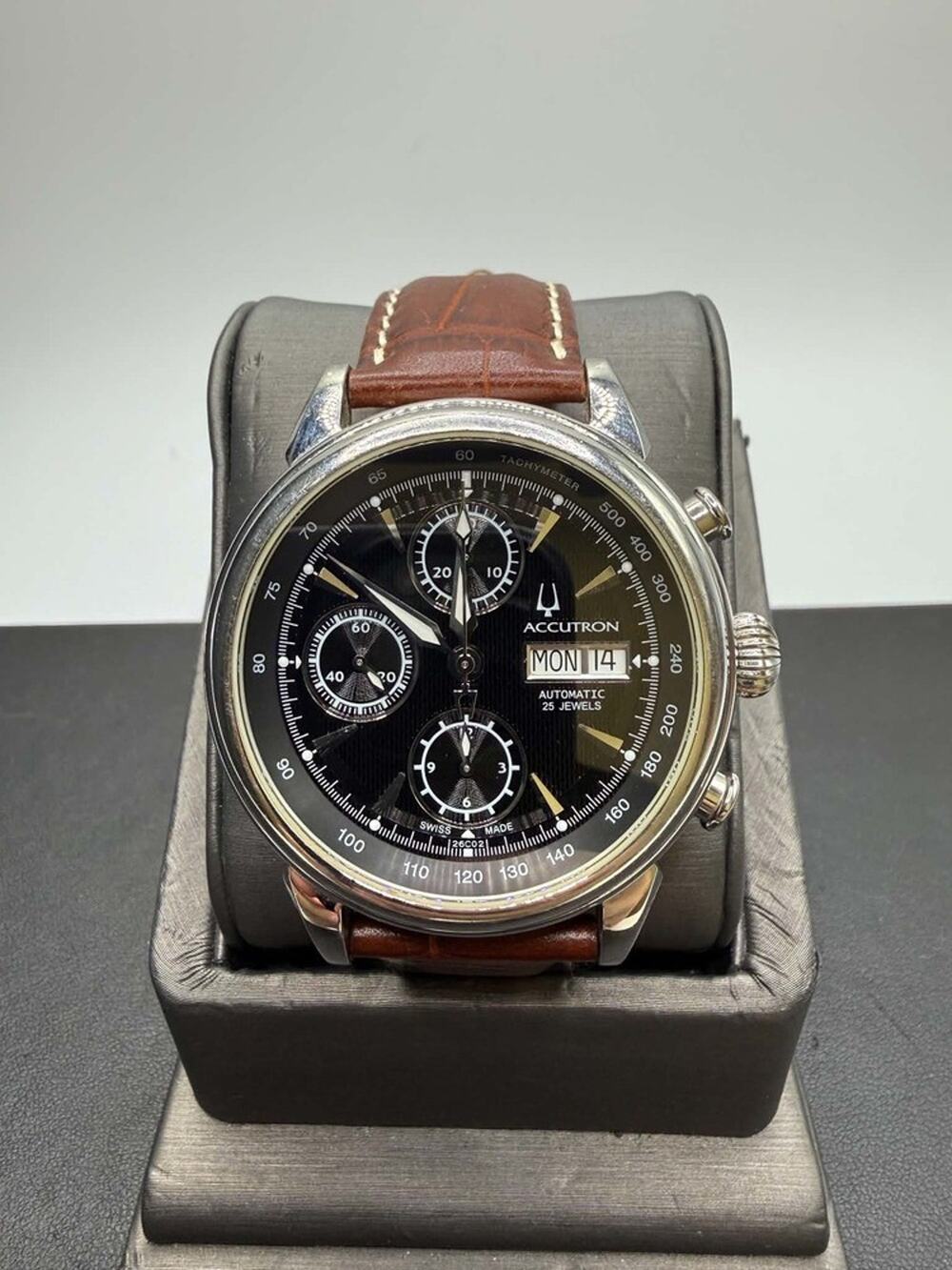 Bulova Accutron Chronograph Automatic Gemini Watch C899183 SPB-TS 371851